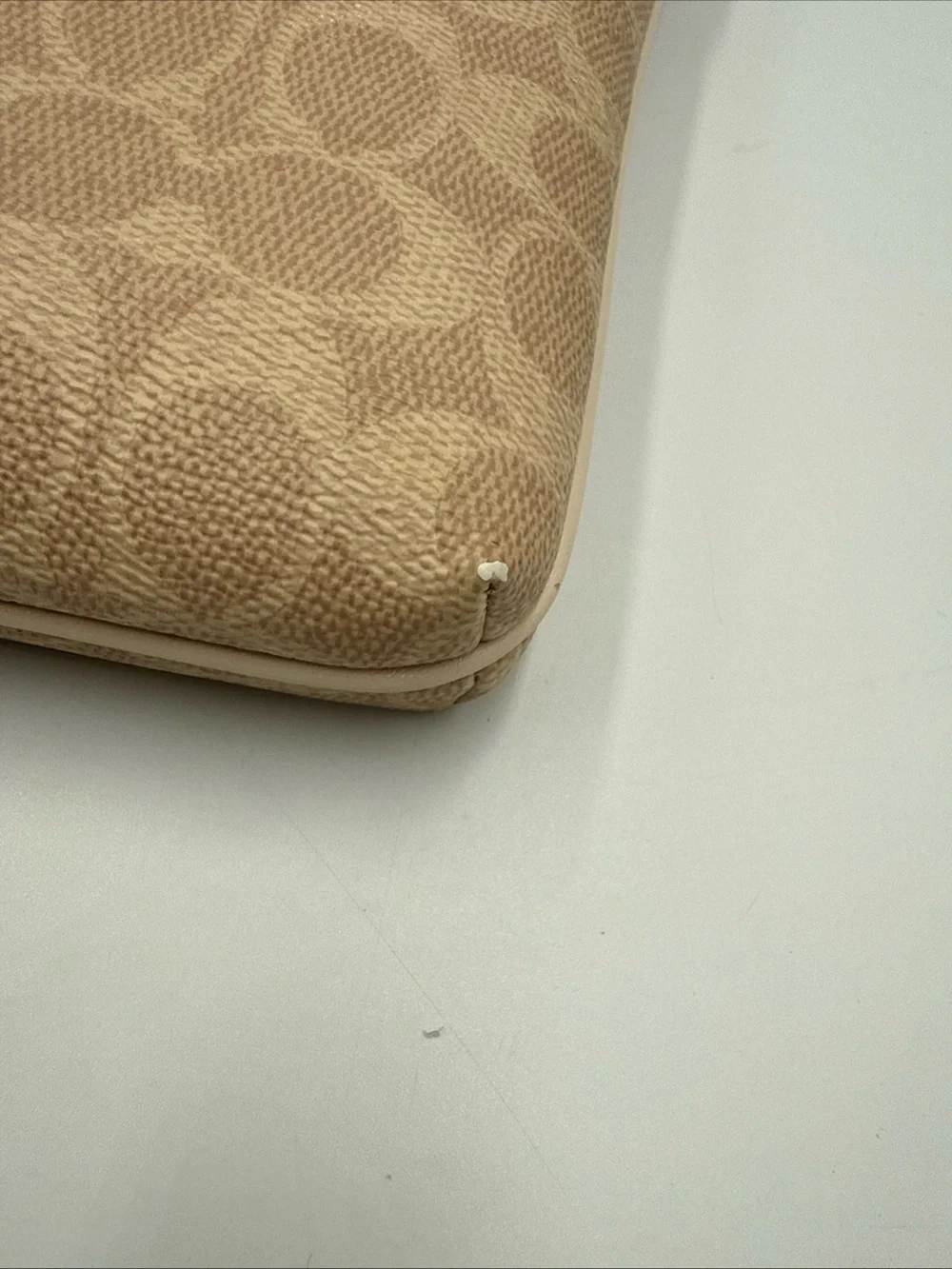 Coach Beige Signature Crossbody Bag